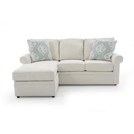 Sofa with Reversible Chaise Ottoman